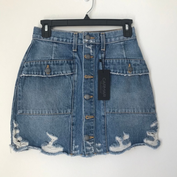 [LF] Carmar Lincoln Button Down Skirt